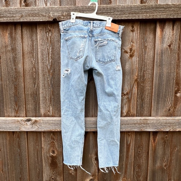 MOUSSY VINTAGE BRANFORD WOMEN’S JEANS SIZE 27 TAPERED LIGHT WASH 100% COTTON - Picture 5 of 9